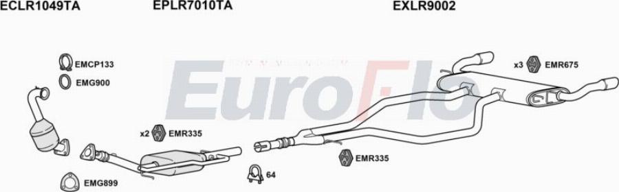 EuroFlo LRDISS20D 3009B - Sistem de esapament aaoparts.ro