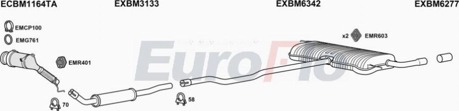 EuroFlo MICOU15 1001 - Sistem de esapament aaoparts.ro