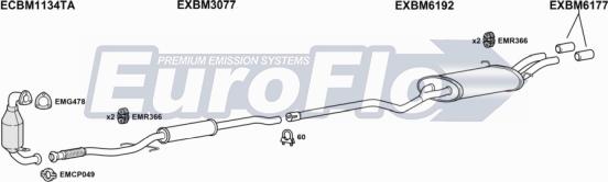 EuroFlo MICOUP16 4004 - Sistem de esapament aaoparts.ro