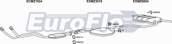 EuroFlo MZE2828 3001 - Sistem de esapament aaoparts.ro