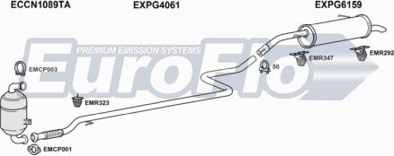 EuroFlo PG20716D 1004A - Sistem de esapament aaoparts.ro