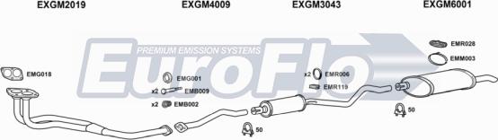 EuroFlo VLAST16 1008B - Sistem de esapament aaoparts.ro