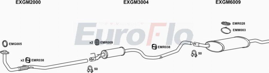 EuroFlo VLCOM17D 7001A00 - Sistem de esapament aaoparts.ro