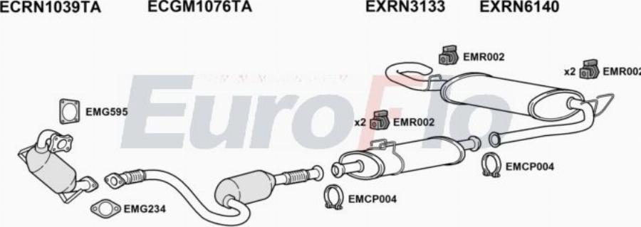 EuroFlo VLMOV25D 7004A00 - Sistem de esapament aaoparts.ro