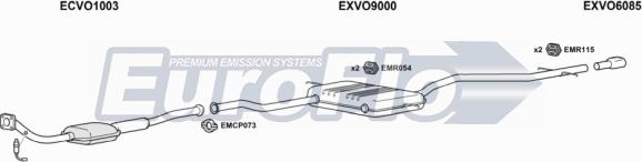 EuroFlo VO85025 2001B - Sistem de esapament aaoparts.ro