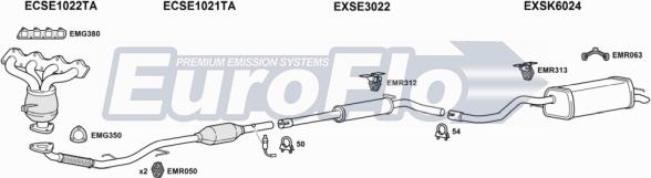 EuroFlo VWPOL16 1008C - Sistem de esapament aaoparts.ro