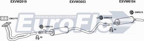 EuroFlo VWSCI16 4004 - Sistem de esapament aaoparts.ro