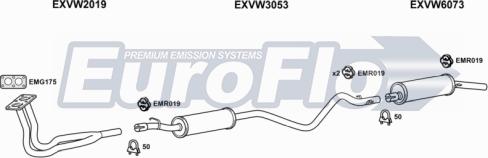 EuroFlo VWSCI16 4011 - Sistem de esapament aaoparts.ro