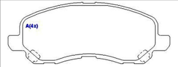 EUROREPAR 1643070480 - Set placute frana,frana disc aaoparts.ro