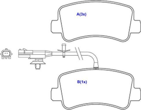 EUROREPAR 1643078580 - Set placute frana,frana disc aaoparts.ro