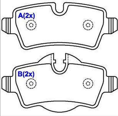 DEEVO BP87900 - Set placute frana,frana disc aaoparts.ro