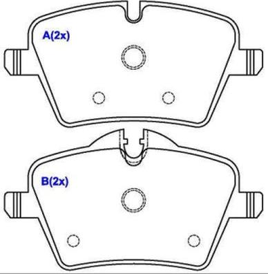 Mini 9808705 - Set placute frana,frana disc aaoparts.ro