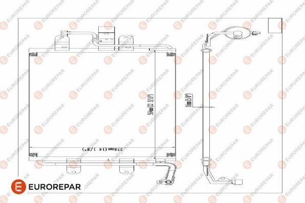 EUROREPAR 1609635680 - Condensator, climatizare aaoparts.ro