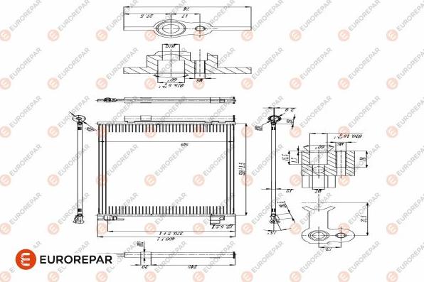 EUROREPAR 1618100080 - Condensator, climatizare aaoparts.ro