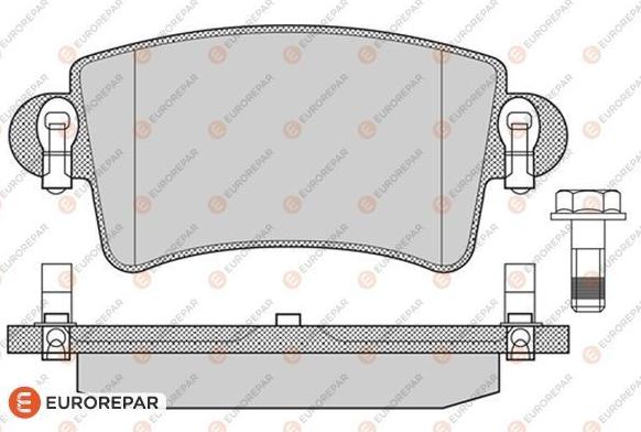 EUROREPAR 1617258980 - Set placute frana,frana disc aaoparts.ro
