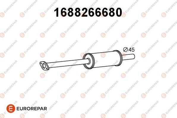 EUROREPAR 1688266680 - Toba esapament primara aaoparts.ro