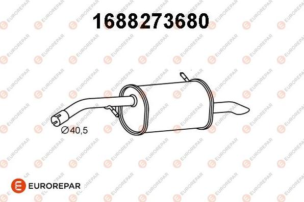 EUROREPAR 1688273680 - Toba esapament finala aaoparts.ro