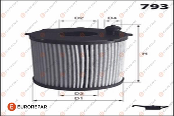EUROREPAR 1682954580 - Filtru ulei aaoparts.ro