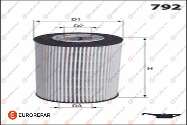 EUROREPAR 1682954680 - Filtru ulei aaoparts.ro
