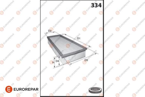 EUROREPAR 1682344580 - Filtru aer aaoparts.ro