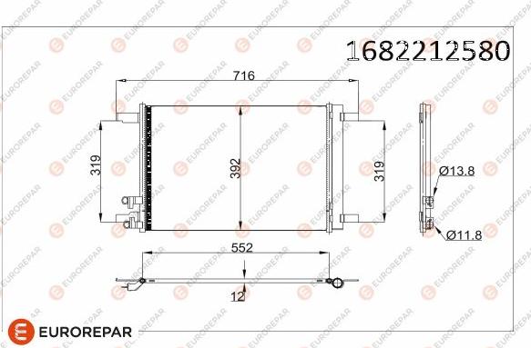 EUROREPAR 1682212580 - Condensator, climatizare aaoparts.ro