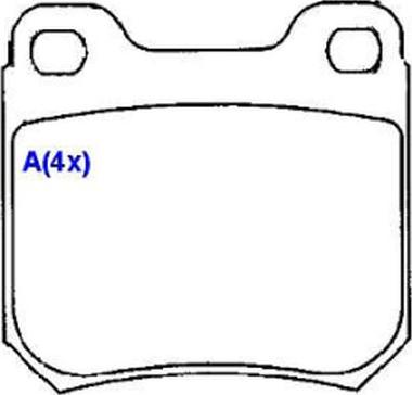 EUROREPAR 1635834580 - Set placute frana,frana disc aaoparts.ro