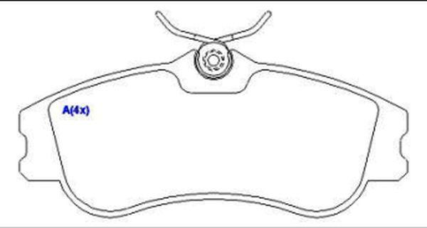 EUROREPAR 1635833680 - Set placute frana,frana disc aaoparts.ro