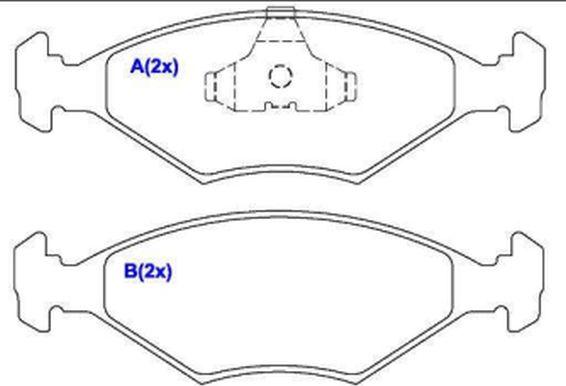EUROREPAR 1636484880 - Set placute frana,frana disc aaoparts.ro
