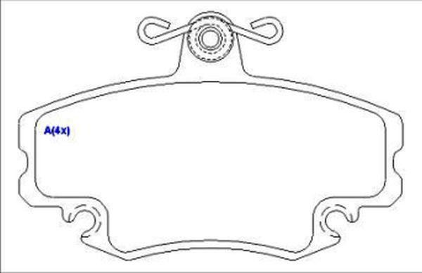 EUROREPAR 1636486480 - Set placute frana,frana disc aaoparts.ro