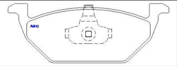 EUROREPAR 1636486880 - Set placute frana,frana disc aaoparts.ro