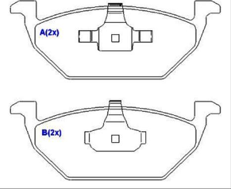 EUROREPAR 1636487680 - Set placute frana,frana disc aaoparts.ro