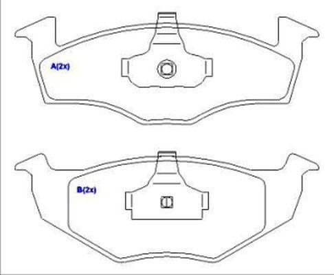 EUROREPAR 1636487180 - Set placute frana,frana disc aaoparts.ro