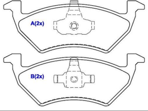 EUROREPAR 1636487880 - Set placute frana,frana disc aaoparts.ro