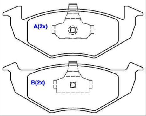 EUROREPAR 1636487780 - Set placute frana,frana disc aaoparts.ro