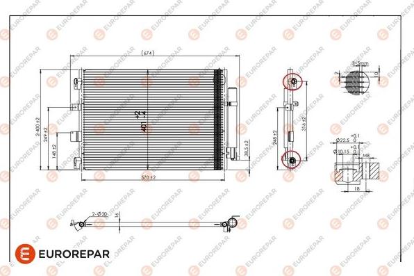EUROREPAR 1679997380 - Condensator, climatizare aaoparts.ro