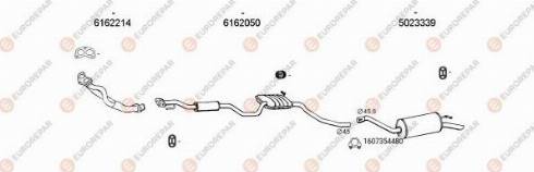 EUROREPAR 101039 - Sistem de esapament aaoparts.ro