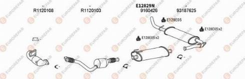 EUROREPAR 103253 - Sistem de esapament aaoparts.ro