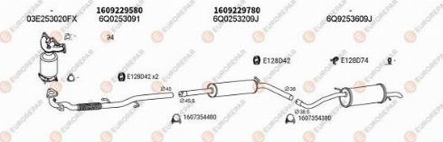 EUROREPAR 102833 - Sistem de esapament aaoparts.ro