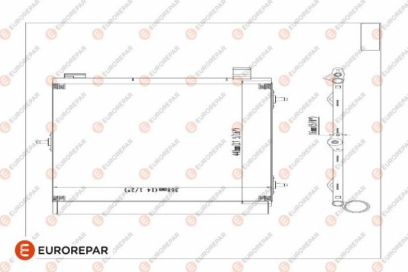 EUROREPAR E163362 - Condensator, climatizare aaoparts.ro
