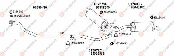 EUROREPAR EXH100323 - Sistem de esapament aaoparts.ro