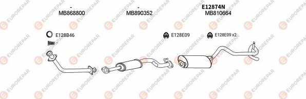 EUROREPAR EXH103113 - Sistem de esapament aaoparts.ro