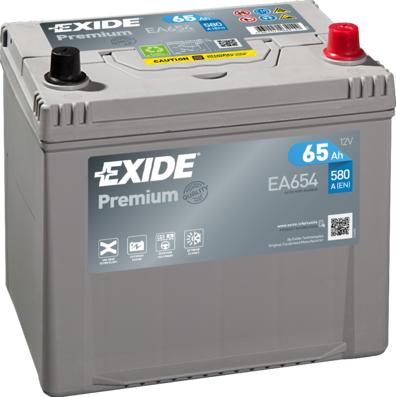 Exide EA654 - Baterie de pornire aaoparts.ro