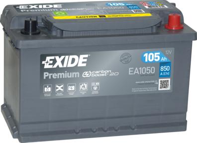 Exide EA1050 - Baterie de pornire aaoparts.ro