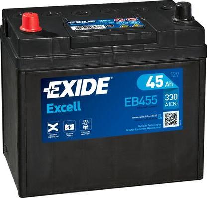 Exide EB455 - Baterie de pornire aaoparts.ro
