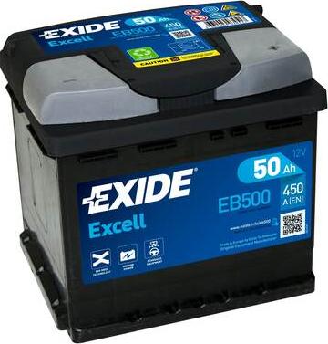 Exide EB500 - Baterie de pornire aaoparts.ro