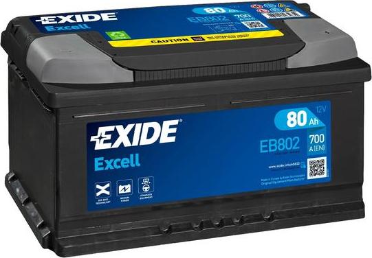 Exide EB802 - Baterie de pornire aaoparts.ro
