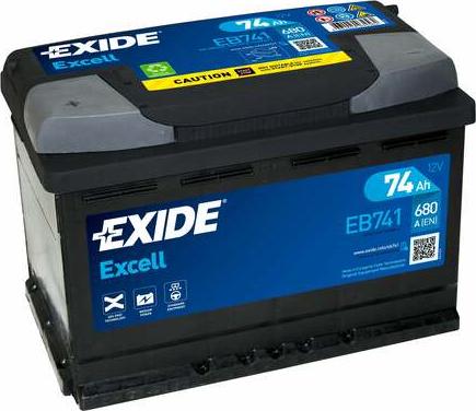 Exide EB741 - Baterie de pornire aaoparts.ro