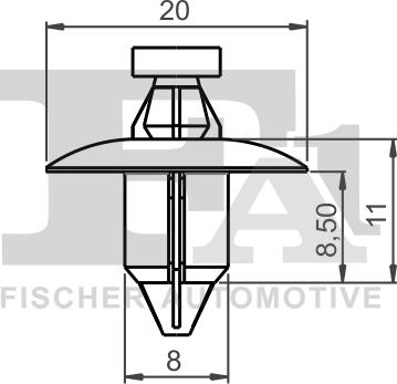 FA1 55-30001.10 - Clips, acoperire decorativa si protectie aaoparts.ro