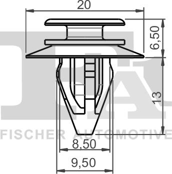 FA1 14-40007.5 - Clips, acoperire decorativa si protectie aaoparts.ro