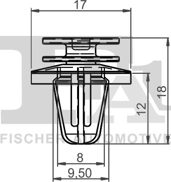 FA1 14-40018.25 - Clips, acoperire decorativa si protectie aaoparts.ro